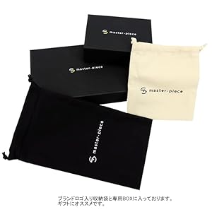 Amazon | [マスターピース] 長財布 サイフ luster (本革, BLACK